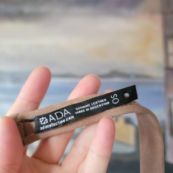 Ada Leather Wrap Belt in Taupe
One Size main image 4
